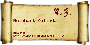Meinhart Zelinda névjegykártya